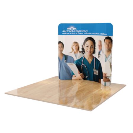 8ft Curve Tension Fabric Display